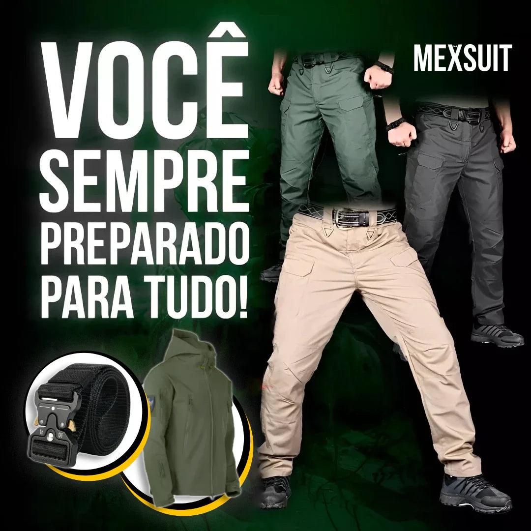 [COMPRE 1 LEVE 2] Calça Military Tactical Bravus Ultra Resistente + BRINDE: Jaqueta e Cinto Militar