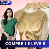 (Compre 1 Leve 5) Blusinhas Liana em Malha Viscoelástica - Ideal para o verão 🔥